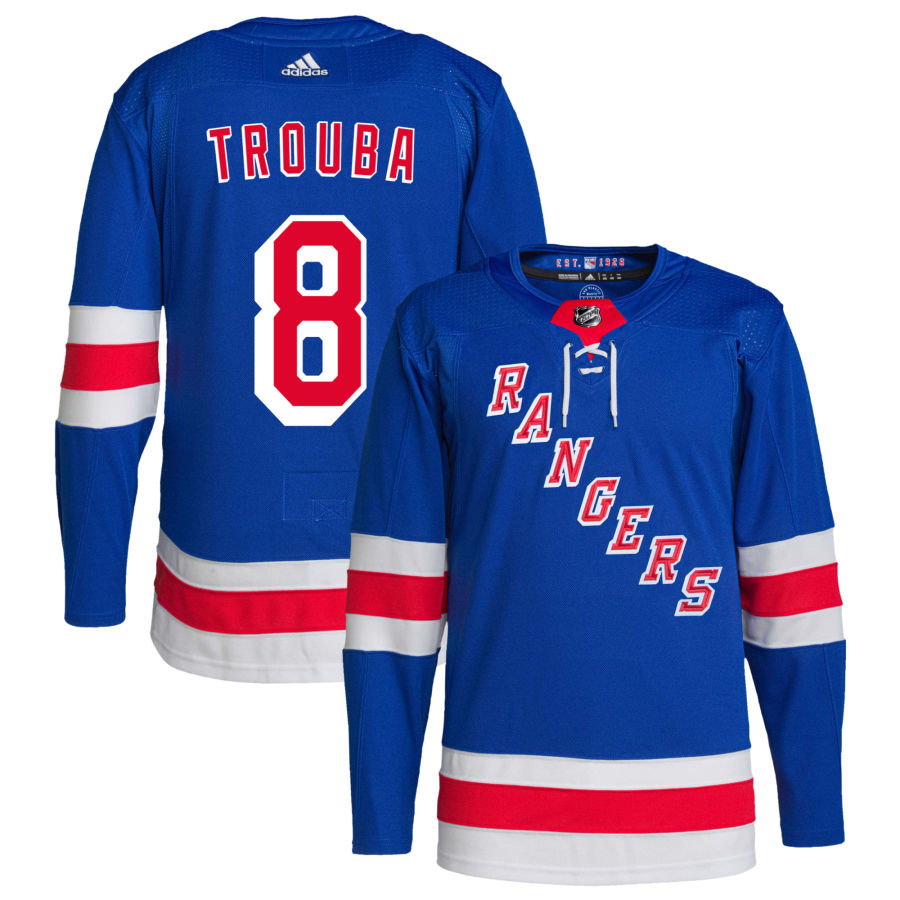 Jacob Trouba New York Rangers adidas Home Primegreen Authentic Pro Jersey - Royal