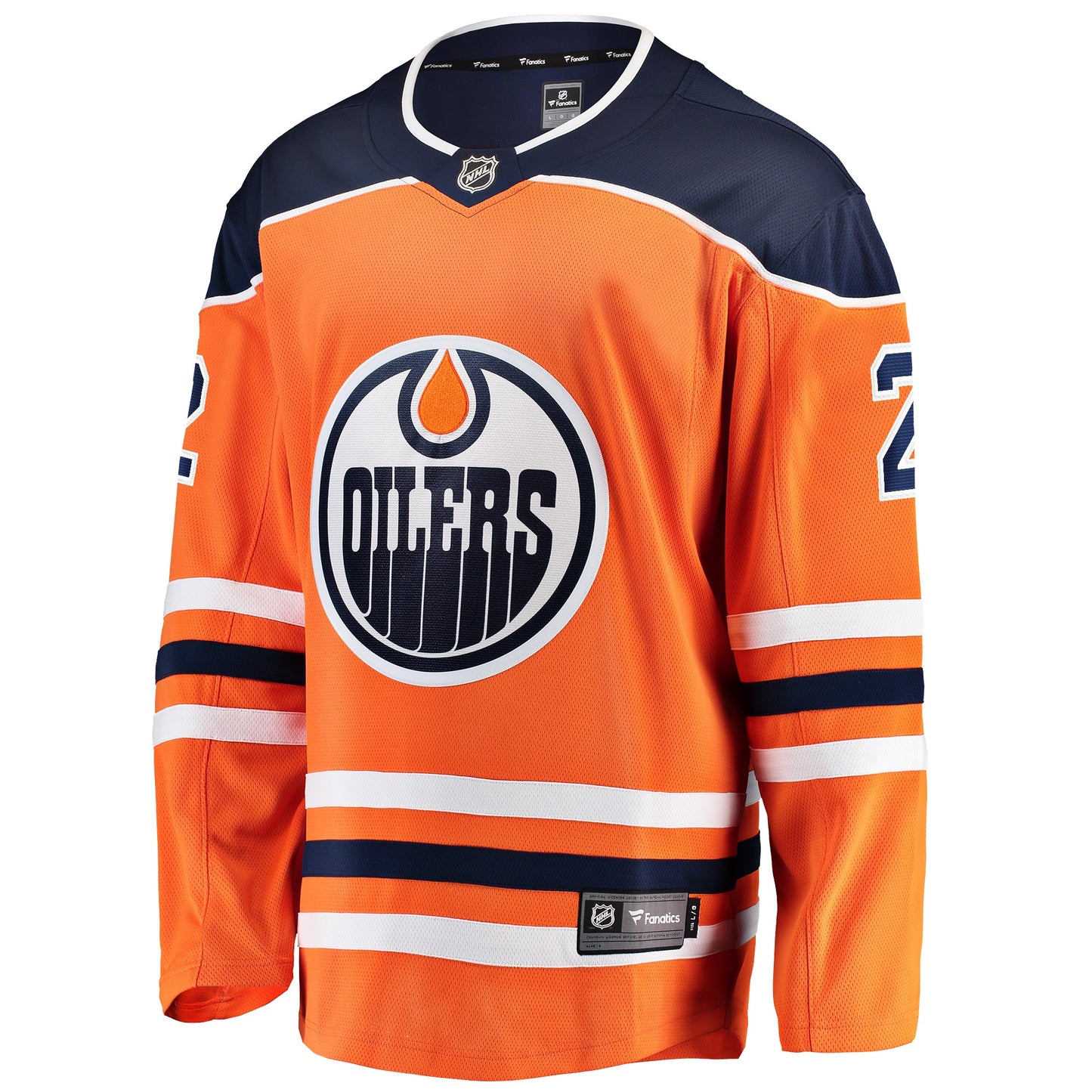 Evan Bouchard Edmonton Oilers Fanatics Branded Home Breakaway Jersey - Orange