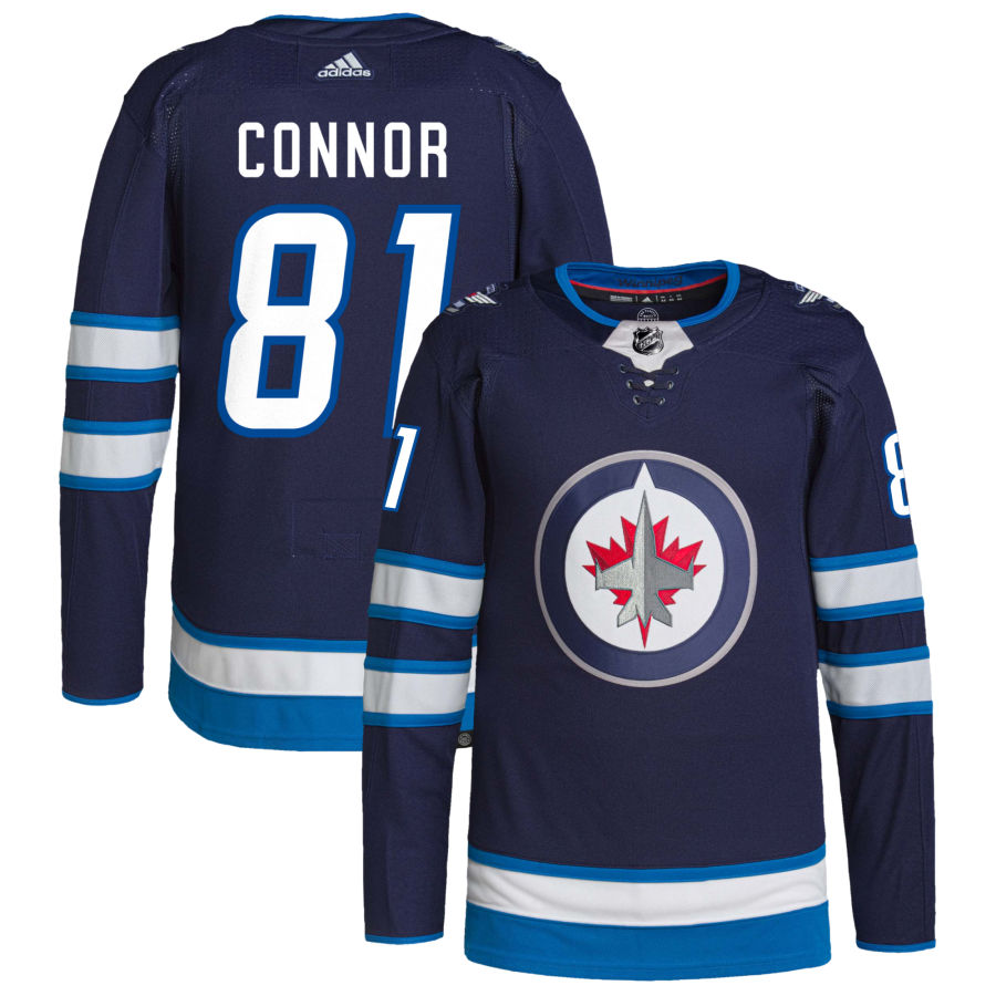 Kyle Connor Winnipeg Jets adidas Home Authentic Pro Jersey - Navy