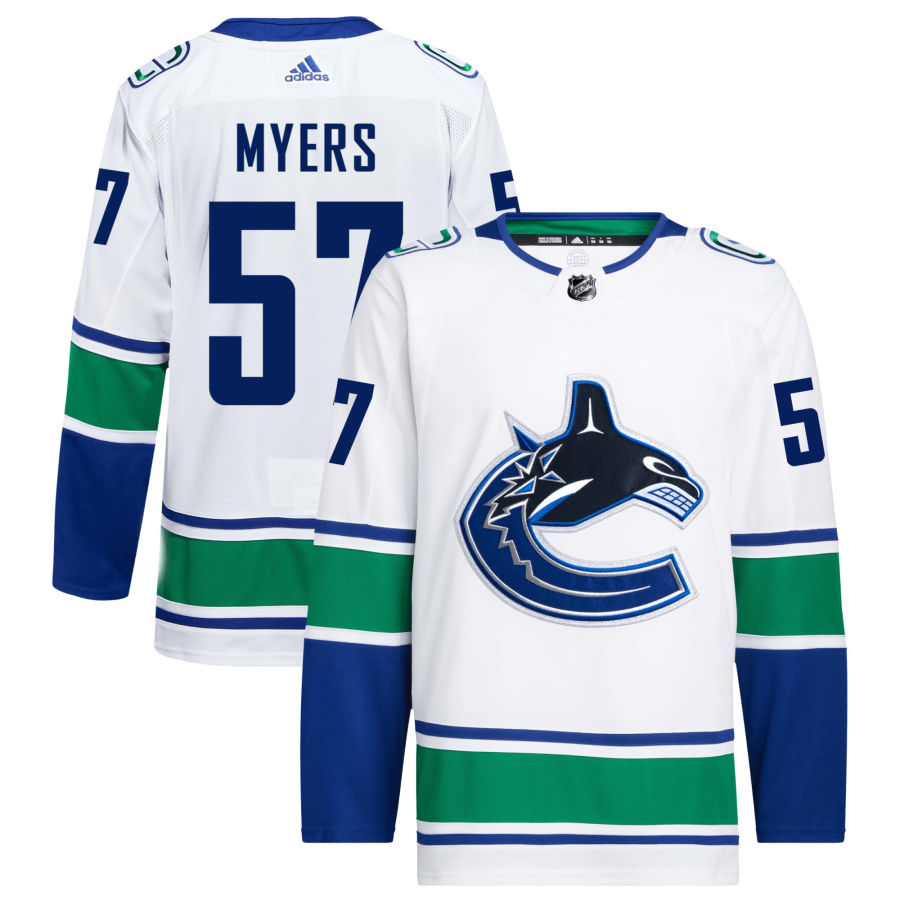 Tyler Myers Vancouver Canucks adidas Away Primegreen Authentic Pro Jersey - White