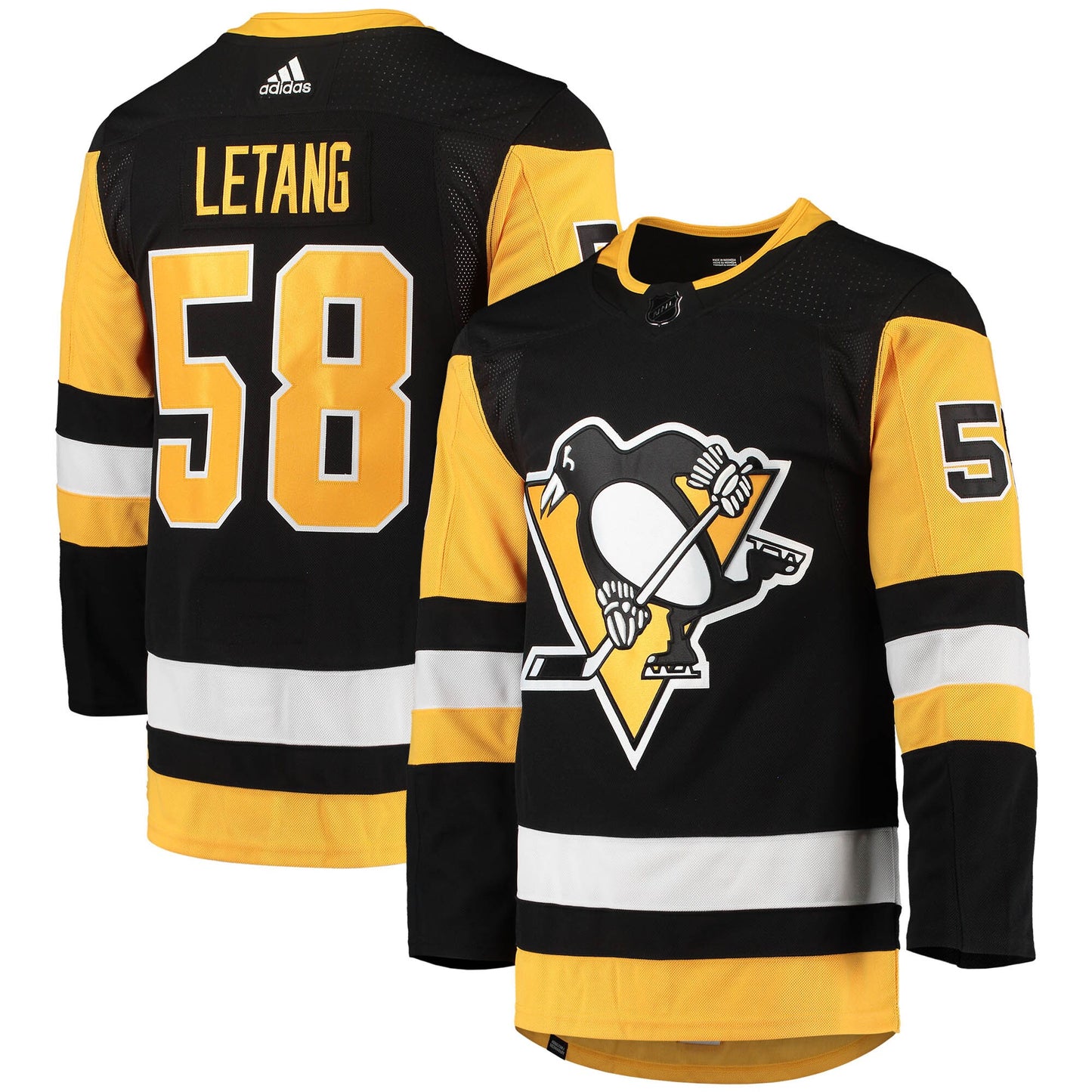 Kris Letang Pittsburgh Penguins adidas Home Primegreen Authentic Pro Player Jersey - Black