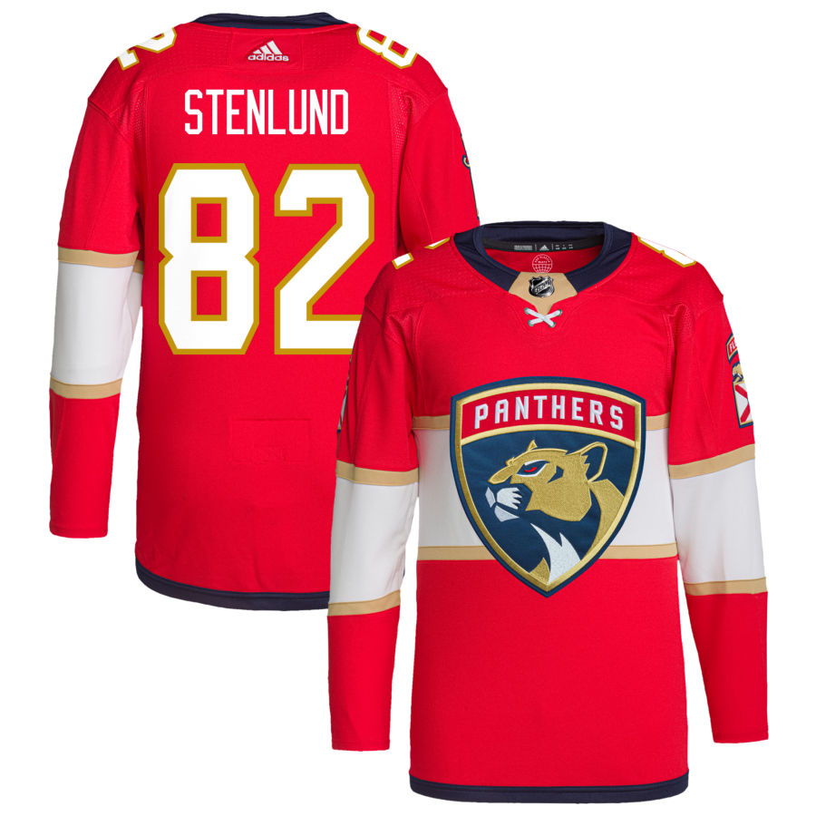 Kevin Stenlund Florida Panthers adidas Home Primegreen Authentic Pro Jersey - Red