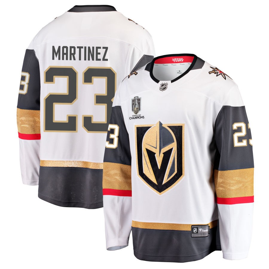 Alec Martinez  Vegas Golden Knights Fanatics Branded 2023 Stanley Cup Champions Away Breakaway Jersey - White